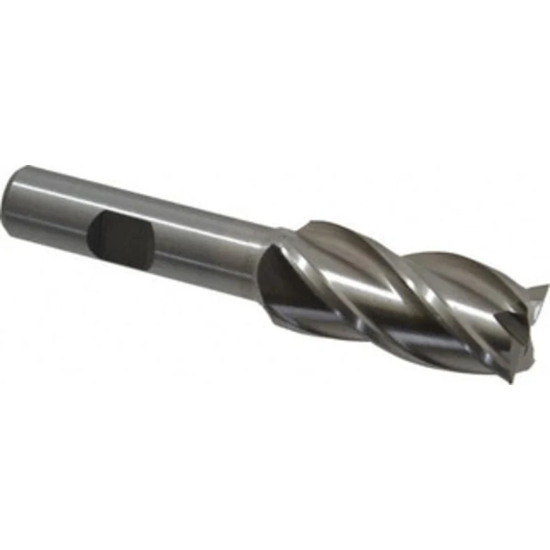 Value Collection 3/4, 1-5/8 LOC, 1/2 Shank Diam, 3-5/8 OAL, 4 Flute, Cobalt Square End Mill Single End, Uncoated, Spi...